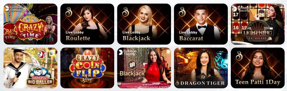 Juegos de casino en vivo WINCHILE CASINO