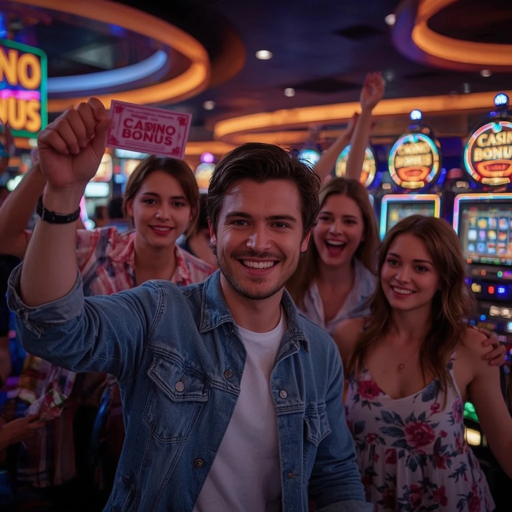 una persona con un bono de casino WINCHILE CASINO