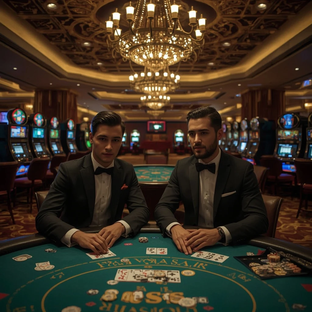 Dos jugadores de póker en WINCHILE CASINO